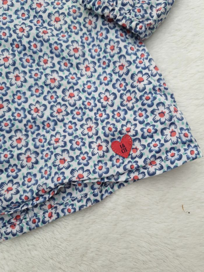 Blouse fleurie à col - photo numéro 3