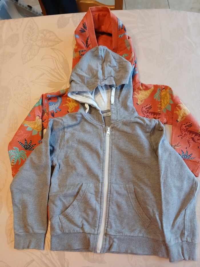 Lot de 2 sweats garçon à capuche