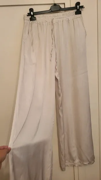 Pantalon léger blanc en lin