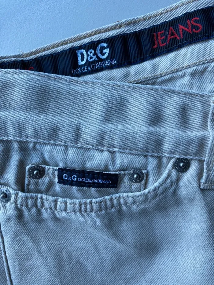 Pantalon D&G beige (T34 IT) (40FR/30US) Luxe & style italien - photo numéro 3