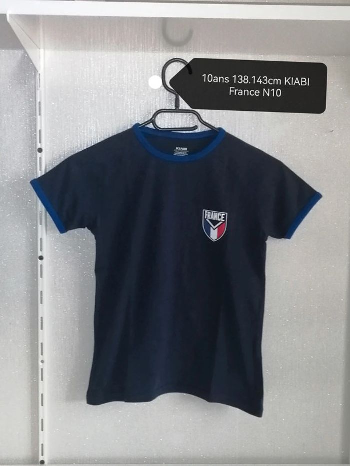 Tee-shirt 10ans marine France N10