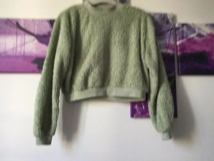 Pull couleur vert tendre taille xs - photo numéro 2