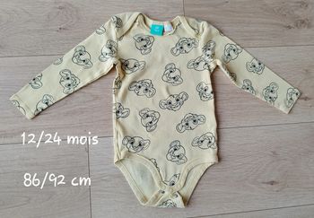 Body manches longues 12/24 mois