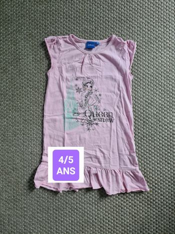 Robe rose clair "reine des neiges" - 4/5ans