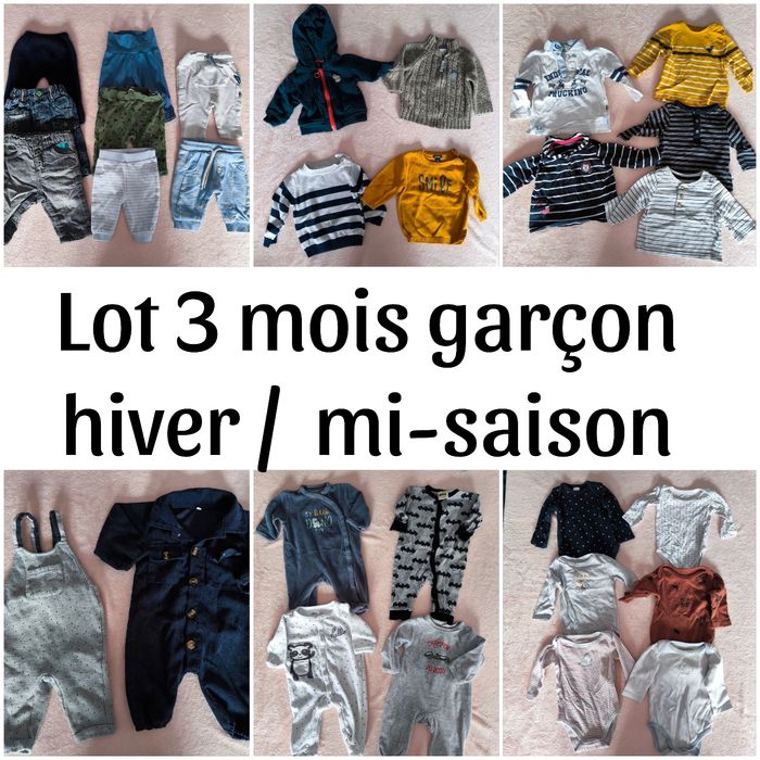 Lot 3 mois hiver mi-saison