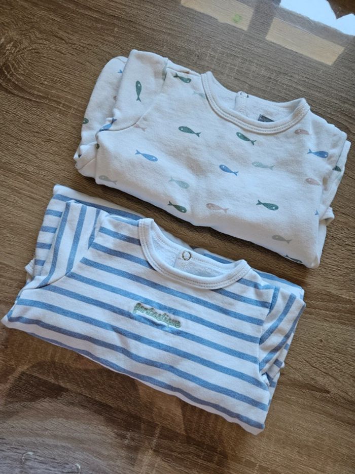 Lot de 2 pyjamas Bout'chou 6mois - photo numéro 2