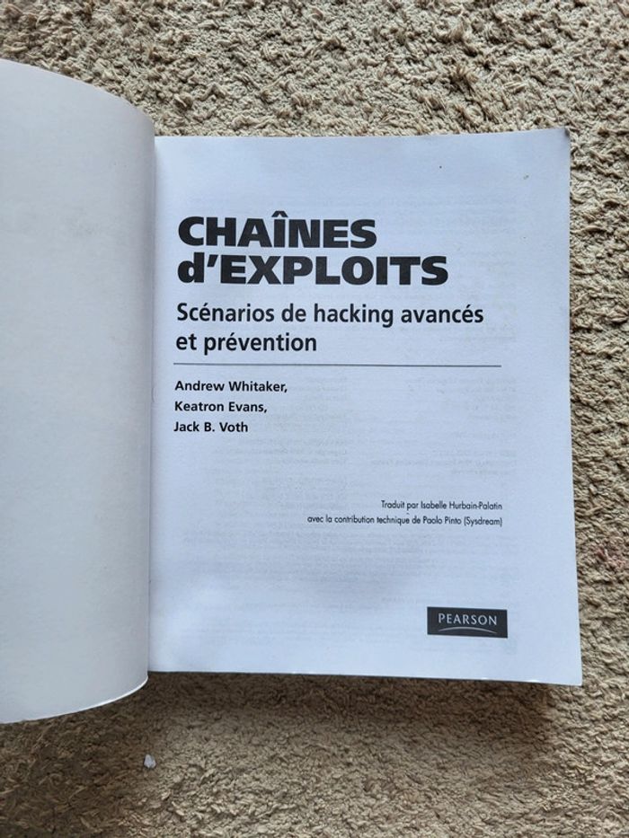 Livre référence Chaînes d'exploits Scénarios de hacking avancé et prévention de Andrew Whitaker - photo numéro 4