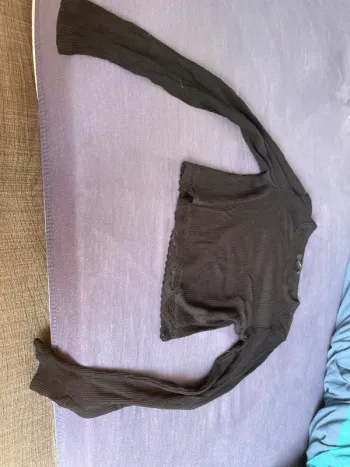 Crop, top, longue manche