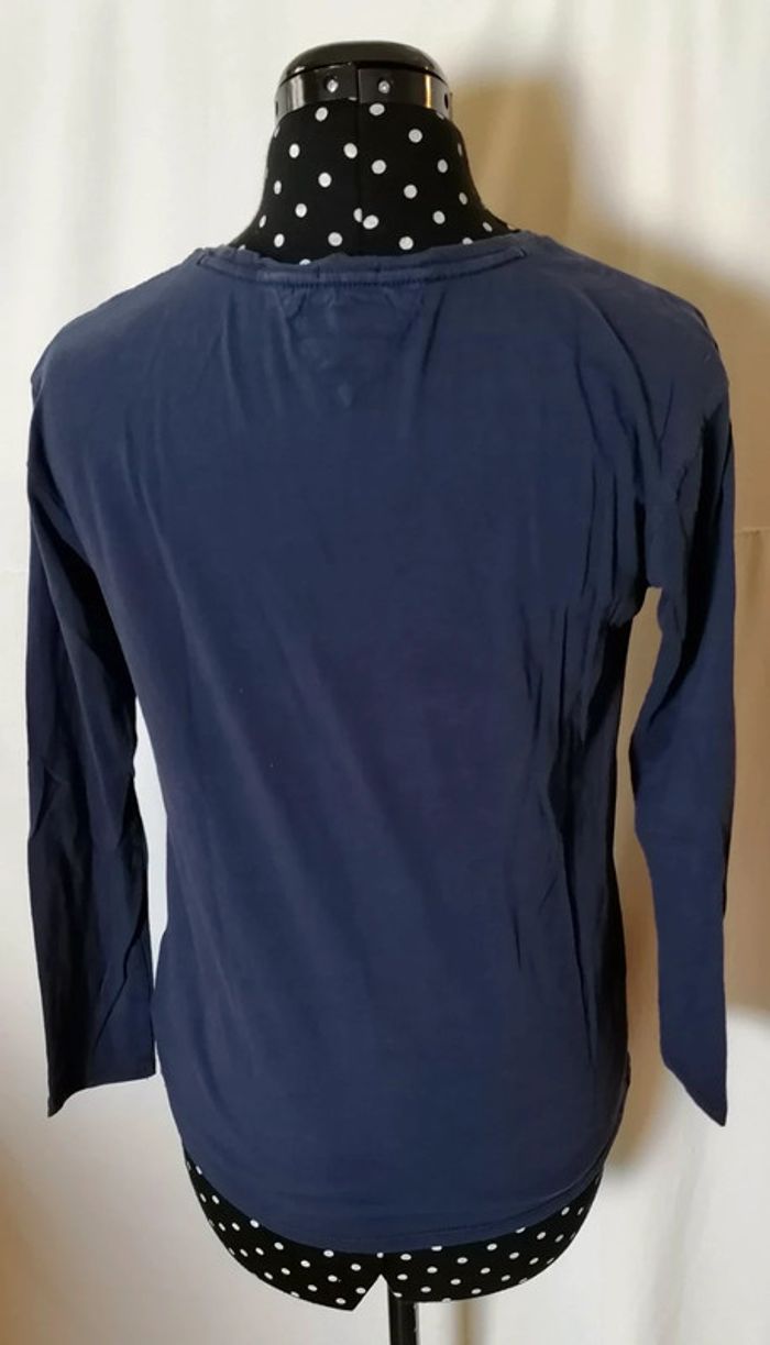 Tee-shirt manches longues bleu marine sequins taille 16 ans Tommy Hilfiger - photo numéro 7
