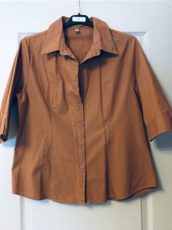chemise rouille orangé taille L