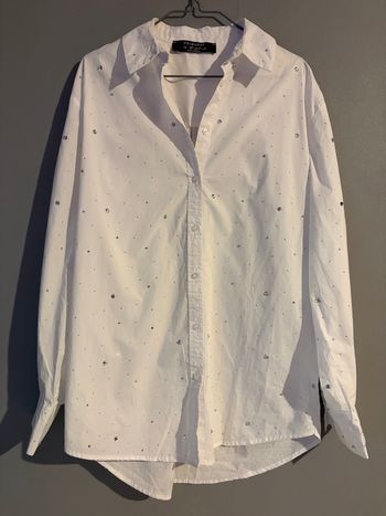 Chemise blanche strass