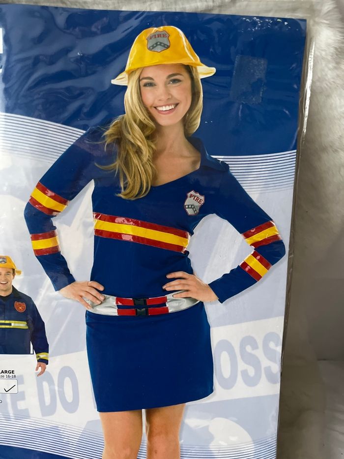 Déguisement femme pompier taille M
