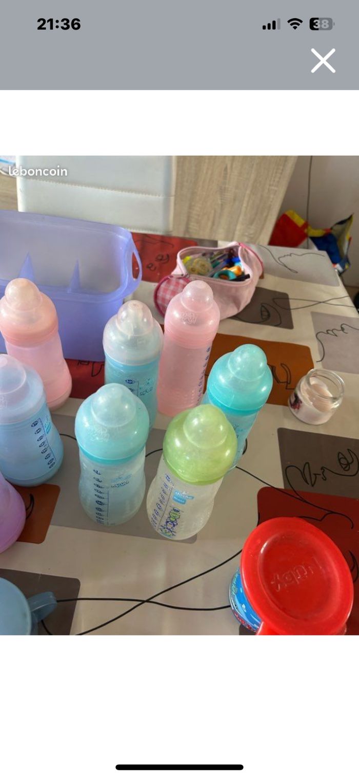 Mot de 15 biberons doduedoszur de lait -+boitte - photo numéro 5