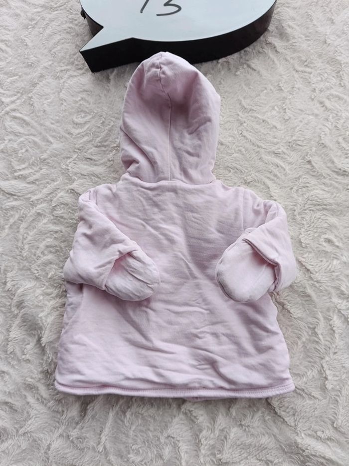 Manteau gilet veste avec capuche Fille 1/3 mois P'tit bisou - photo numéro 13