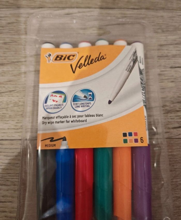 Pochette de 6 feutres velleda - photo numéro 3