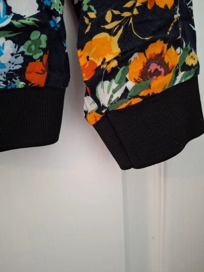 Pull fin femme motif fleuri - photo numéro 5