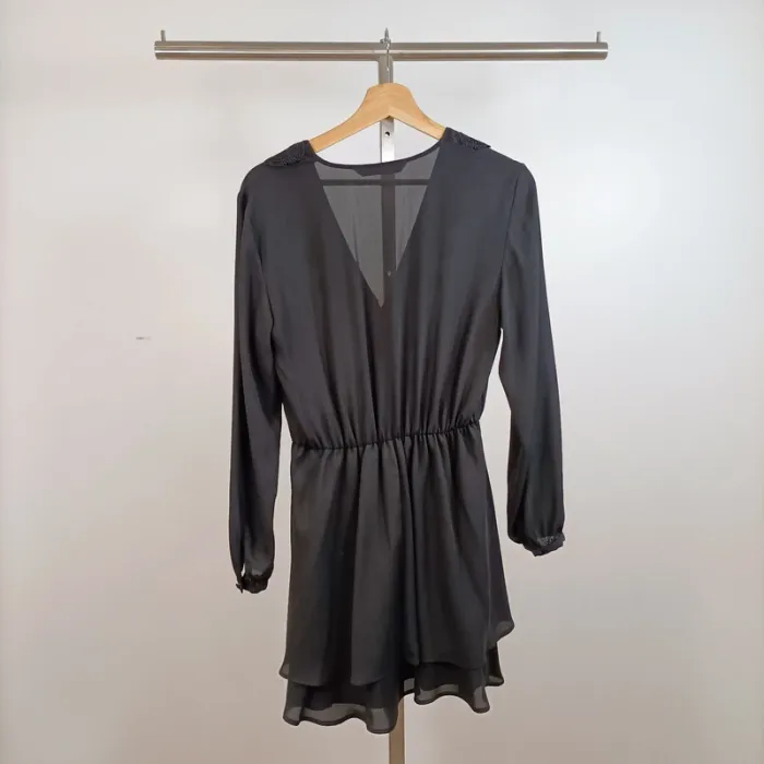 Robe noire évasée femme Taille 36 Zara A847 - photo numéro 9