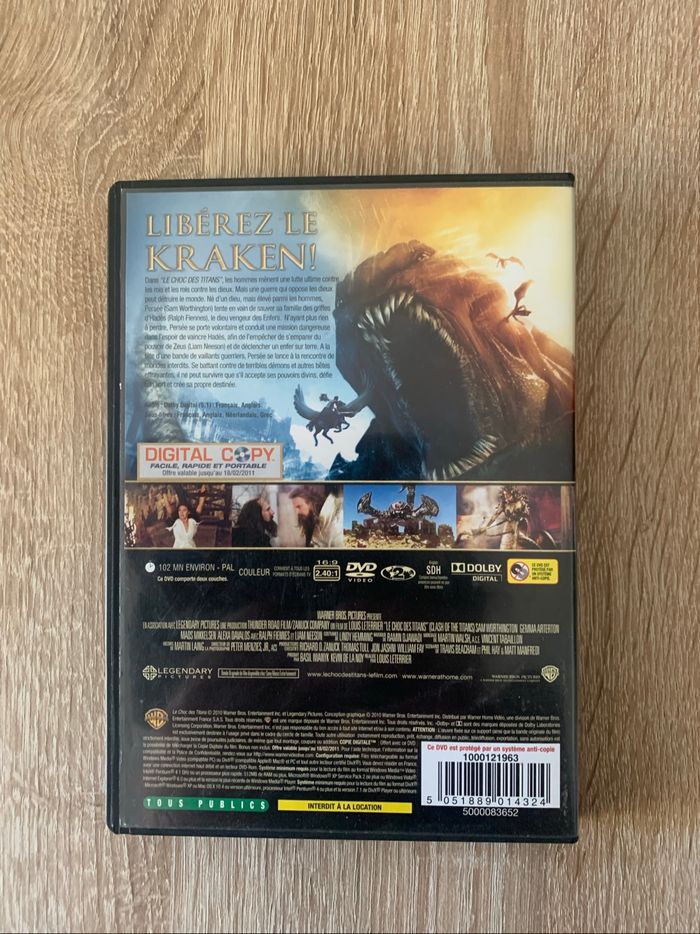 Dvd le choc des titans - photo numéro 2