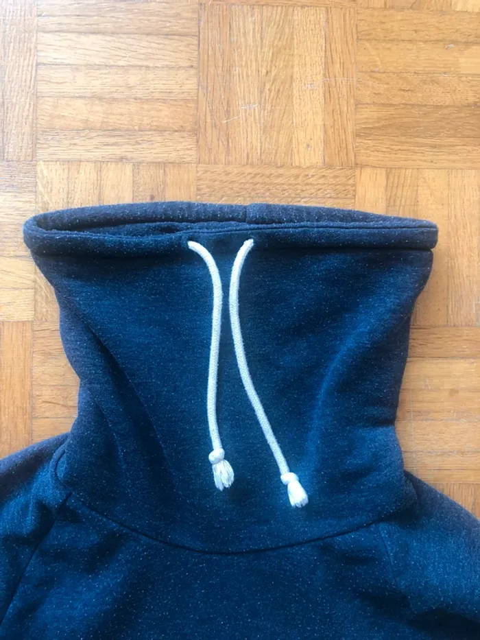 Pull col roulé bleu marine H&M Homme - photo numéro 3