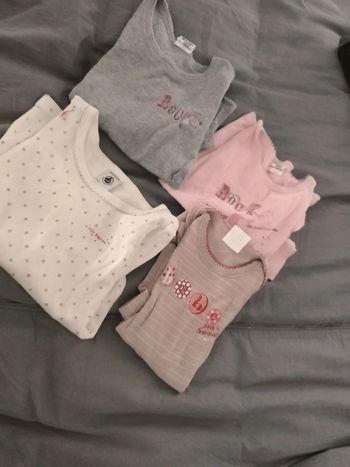 Lot de 4 maillots de corps manches longues 4 ans absorba