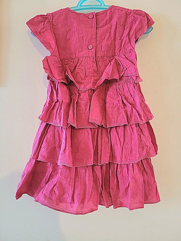 Longue tunique ou robe courte fuchsia taille 18 mois - photo numéro 4