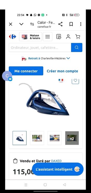 Fer à repasser  calor