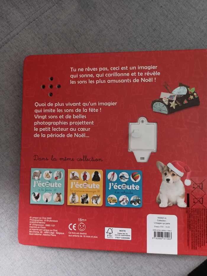 Livre sonore j'écoute noël  neuf - photo numéro 3
