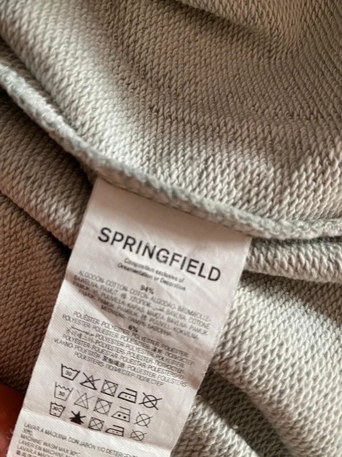 Pull Sweat Springfield taille L coupe large Effet tie & dye - photo numéro 2