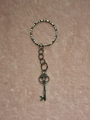 Porte-clés Clé Vintage Argentée