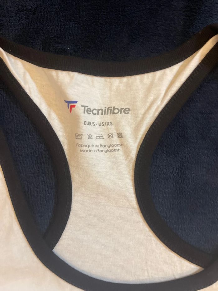 Tecnifibre - Lot de 2 Top Lady Cotton blanc taille S - photo numéro 3