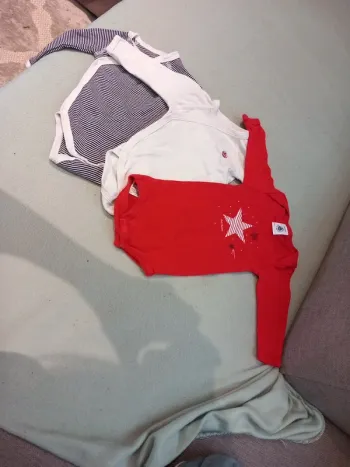 Lot body manches longues petit bateau