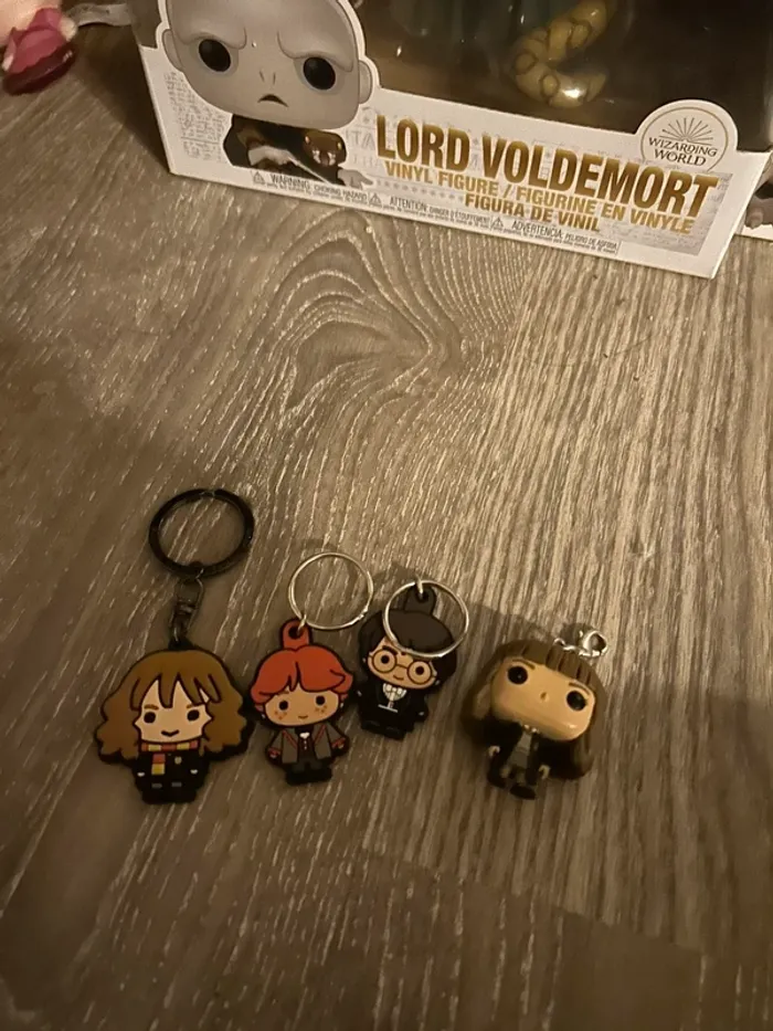 Lot de 4 porte-clés Harry Potter