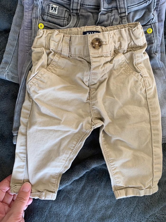 Lot de 9 pantalons \ jeans bébé 3 mois - photo numéro 2