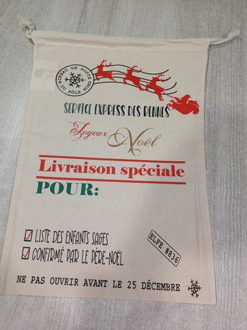Sac de Noël personnalisé