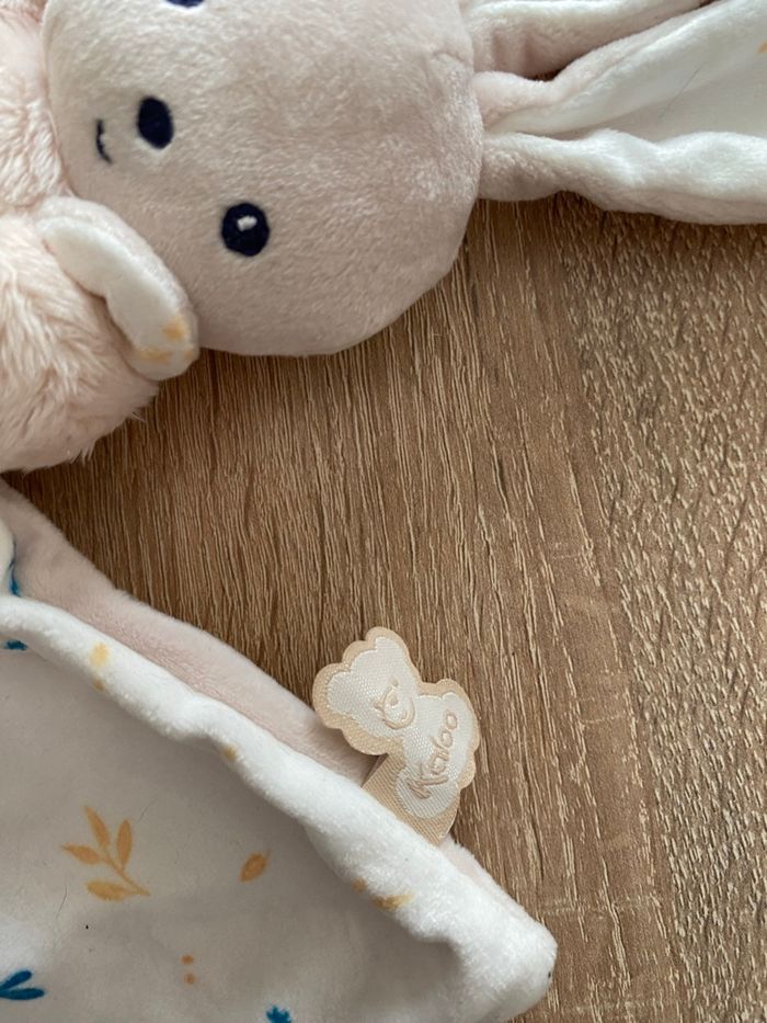 Doudou lapin rose kaloo - photo numéro 3