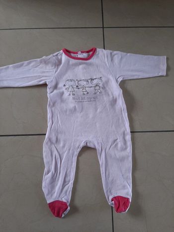 Pyjama fin fille 12 mois