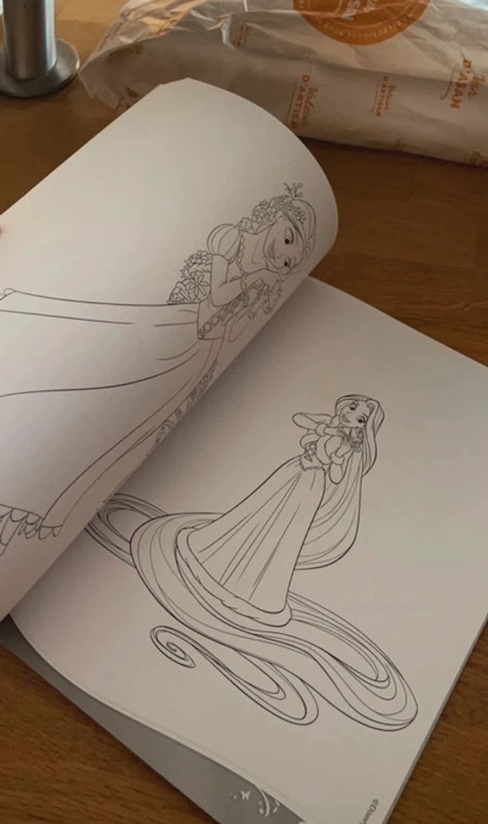 Livre coloriage neuf Disney avec stickers princesses - photo numéro 5