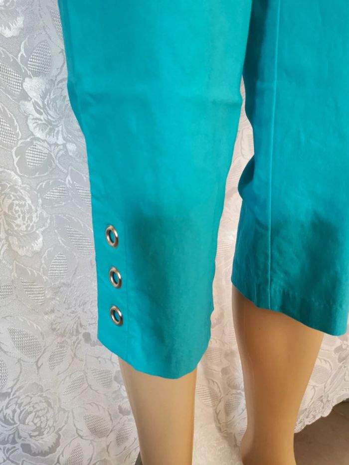 Pantacourt. Bleu turquoise. Taille 36.Lizette - photo numéro 2