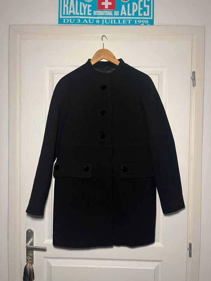 Manteau noir en laine Prada 38 - photo numéro 12