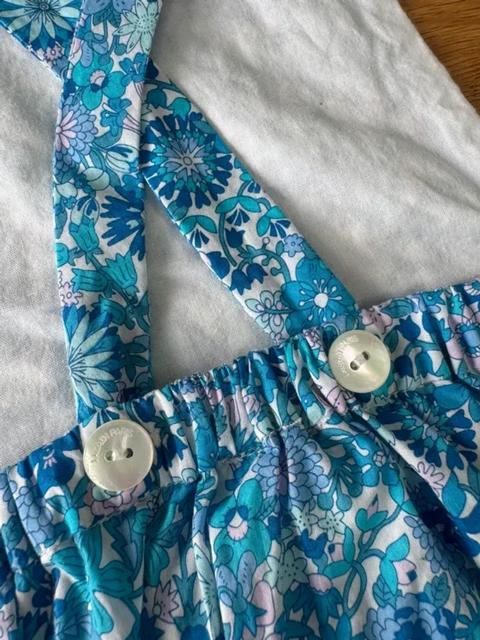 Combishort / Combinaison en tissu liberty June - Taille 36 Mois/3 Ans - photo numéro 9