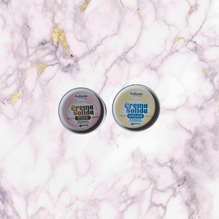 Lot 2 crèmes corps solides artisanales (Rose musquée et Argan) - Vallescura Hand Made - photo numéro 2