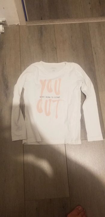 Tee-shirt manches longues blanc 7_8 ans