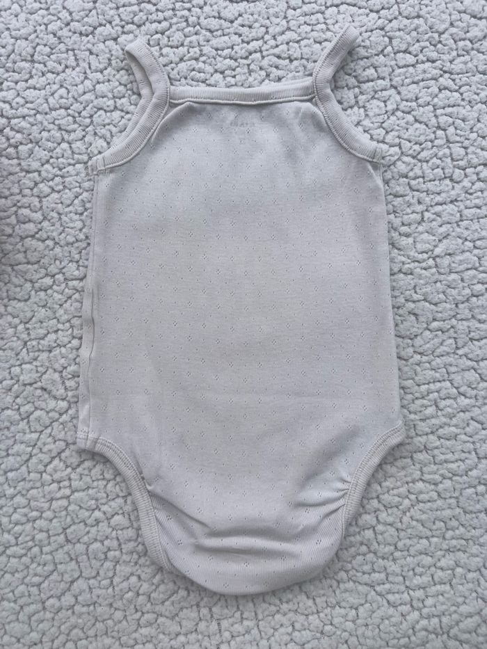 Lot de 3 bodies évolutifs à brettelles roses taille 18 mois Kiabi - photo numéro 3