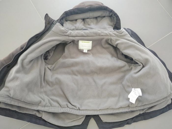 Parka 3 en 1 avec blouson amovible gris Vertbaudet 4 ans 102 cm - photo numéro 7