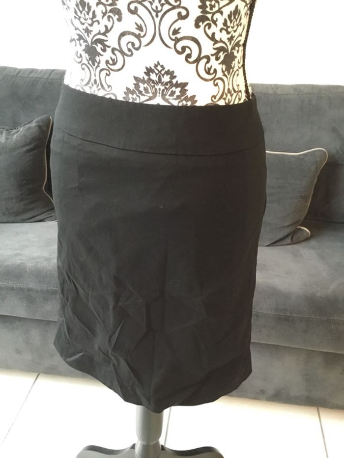 Jupe de tailleur/costume doublée Etam 36 neuve noire - photo numéro 2
