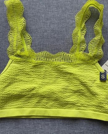 Brassière jaune fluo Undiz taille S neuve