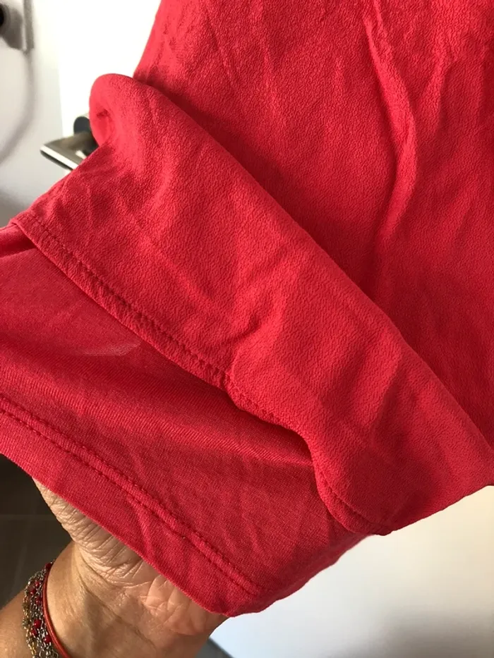 Débardeur rose asymétrique à une bretelle Massimo Dutti taille M - photo numéro 2