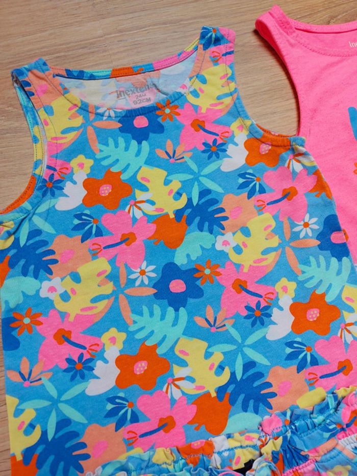 Lot de 2 débardeurs shorts In Extenso 2 ans - photo numéro 2