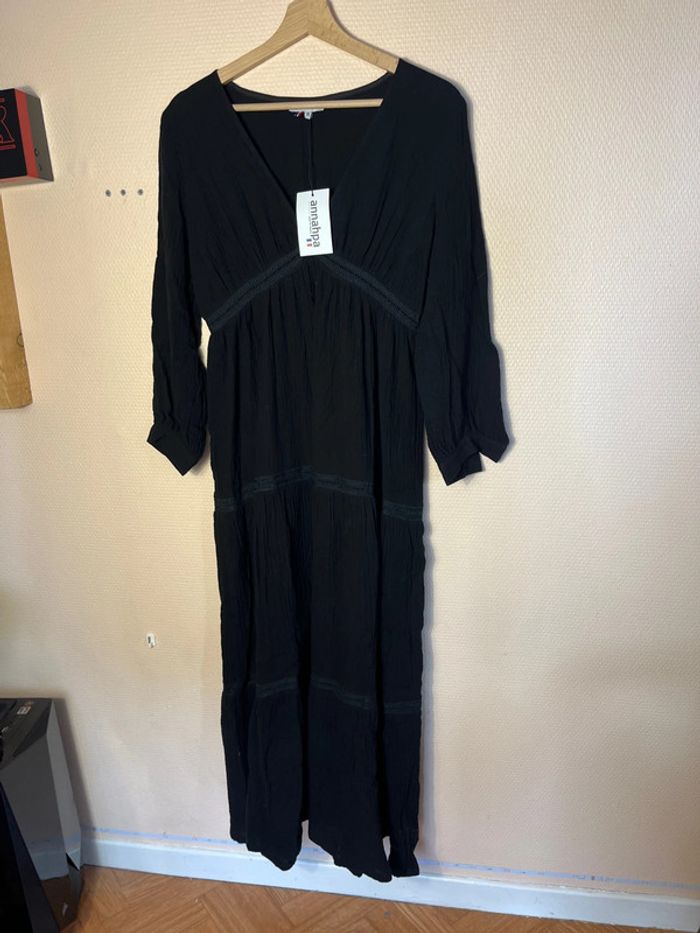 Robe longue noir Mona - Taille XS - photo numéro 3