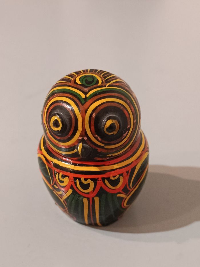 Boîte bois laqué chouette - photo numéro 10